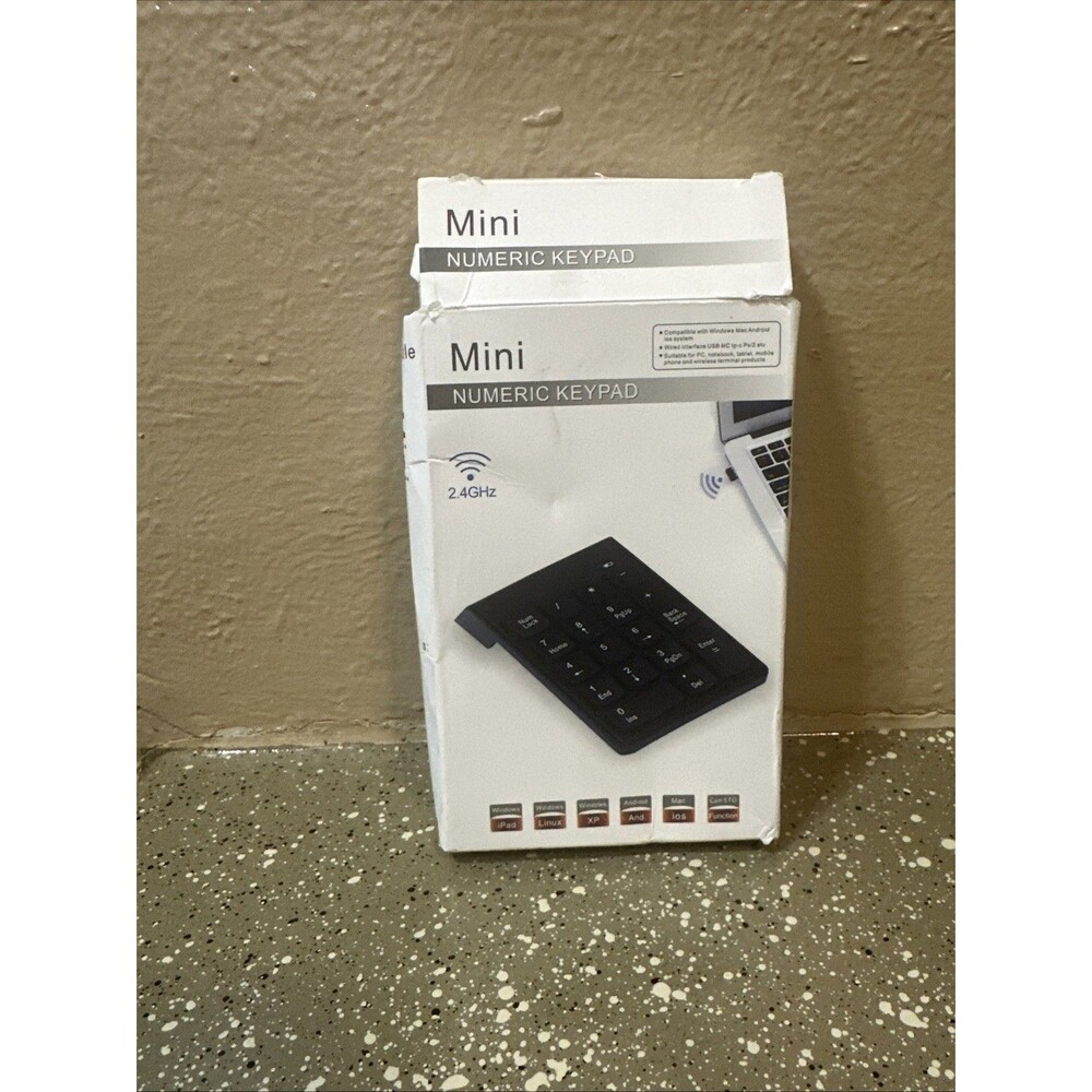 Mini - Wireless 2.4 GHz Ultra Slim Ergonomic‎ Numeric Keypad